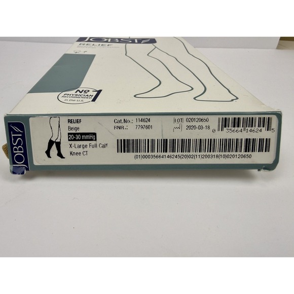 JOBST RELIEF COMPRESSION STOCKINGS / 20-30mmHg / XL/ Beige / 114624 - Picture 2 of 5